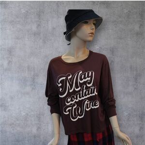 May Contain WINE  LS Top XL ZOE + LIV
